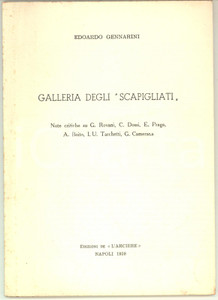 Libro, pubblicazione d epoca 1959 NAPOLI Edoardo GENNARINI Galleria degli Scapigliati  Invio autografo 1