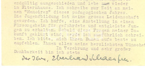 Autografo originale 1948 ESSLINGEN Biglietto Eberhard F. SCHAEUFELE  AUTOGRAFO 1