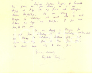 Autografo originale 1948 FIRENZE  Lettera Elizabeth KING  The Phoenix Press  Autografo 1