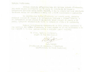 Autografo originale 1964 University of WALES  Letter prof. Roy Clement KNIGHT  Autograph 1