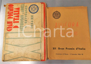 Materiale pubblicitario d’epoca 1934 AUTOMOBILISMO MONZA XII Gran Premio d Italia  Cartella stampa RARA 1