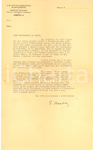 Autografo originale 1940 ca DEBRECEN Istituto Italiano  Lettera Giovanni HANKISS  Autografo 1