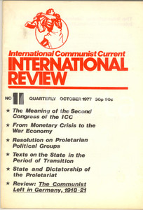 Giornale, rivista storica 1977 ICC INTERNATIONAL REVIEW Second Congress of the ICC  nÂ° 6 1