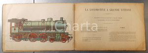 Libro, pubblicazione d epoca 1910 PARIS La locomotive à grande vitesse  Modèle démontable en carton 1