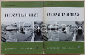 1960 Antonio COLUMBO La fognatura di Milano - Quaderni cittÃ  di Milano *2 Voll. Volume n&deg; 8 della collana "Quaderni della citt&agrave; di Milano".Tomo 1: La fognatura di Milano / Storia Indagini Studi ProgettiTomo 2: La fognatura di Milano / TavoleEDITORE: Comune di MilanoDIMENSIONI: 21x26 cmPAGINE: 209 + 8 tavole CONDIZIONI: FAIR (gualciture)    originale e autentica 1