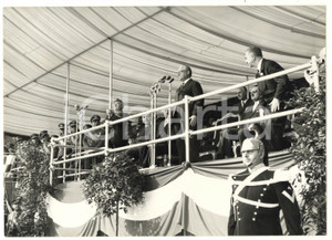 1961 TORINO Giovanni GRONCHI all'inaugurazione del Monumento al Fante d'Italia
