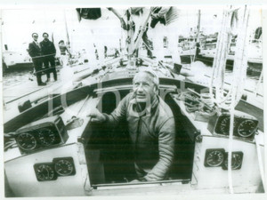 1971 MARE DEL NORD Edward HEATH a bordo dello yacht MORNING CLOUD *Foto 18x13