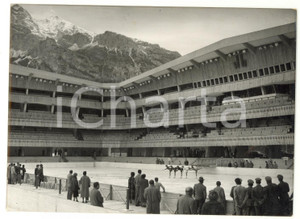 1955 CORTINA Inaugurazione STADIO OLIMPICO - Esibizione delle pattinatrici *FOTO