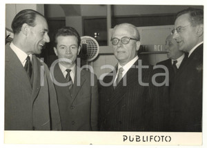 1955 ROMA Fiera Campionaria - Giovanni GRONCHI in visita ufficiale - Foto 18x13