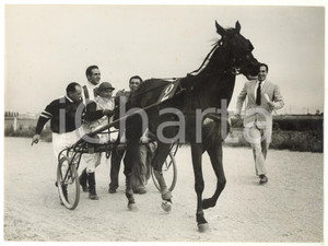 1950 ca TORINO Ippodromo MIRAFIORI - TONY PRA' guidato da Orlando ZAMBONI
