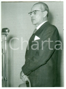 1954 MILANO Ritratto di Gaetano MARTINO durante conferenza stampa *Foto 13x18