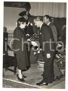 1955 ROMA Gaetano MARTINO durante commemorazione Filippo DE GRENET *Foto