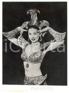 1954 VIENNA Ritratto in costume della pattinatrice Jiřina NEKOLOVA *Foto 13x18