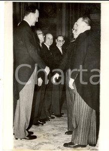 1956 PARIS ELYSEE Giovanni GRONCHI incontra ambasciatore Clarence DOUGLAS DILLON