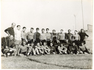 1955 NOVI LIGURE Squadra della SAMPDORIA in ritiro collegiale - Foto 24x18 cm