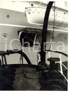 1965 ca PORTO DI GENOVA Scialuppa T/N ANGELINA LAURO *Foto VINTAGE 18x24