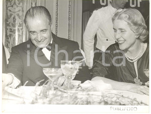 1953 GENOVA Propeller Club - Clare BOOTHE LUCE ambasciatrice USA a cena *Foto