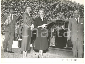 1953 GENOVA Visita ufficiale di Clare BOOTHE LUCE ambasciatrice USA - Foto 24x18