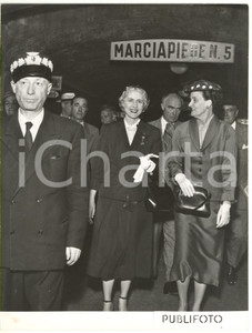 1953 GENOVA Visita ufficiale di Clare BOOTHE LUCE ambasciatrice USA *Fotografia