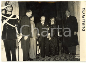 1953 ROMA Presidente Luigi EINAUDI festeggia le nozze d'oro *Foto 18x13