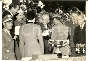 1953 ROMA Gran Premio Nazioni - Premiazione con Luigi EINAUDI e SORAYA di Persia