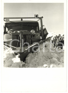 Fotografia d epoca originale 1959 SESTRIERE Concorso Europeo Viabilità Invernale  Presentazione spazzaneve 1