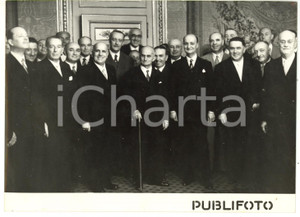1954 ROMA Luigi EINAUDI riceve i Cavalieri del Lavoro *Fotografia 18x13 cm