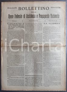 1918 WW1 Opere Federate Assistenza e Propaganda Nazionale - Prestito Nazionale