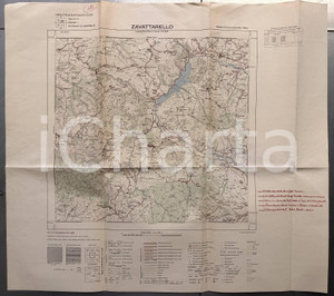 1960 ca Istituto Geografico Militare CARTA D'ITALIA - ZAVATTARELLO *Mappa 65x60 Mappa originale d'epoca, foglio 71 della Carta d'Italia.  FAIR/discreto piegature d'epoca e lievi gualciture Formato: 65x60 cm originale e autentica 1 1960 ca Istituto Geografico Militare CARTA D'ITALIA - ZAVATTARELLO *Mappa 65x60 Mappa originale d'epoca, foglio 71 della Carta d'Italia.  FAIR/discreto piegature d'epoca e lievi gualciture Formato: 65x60 cm originale e autentica 1