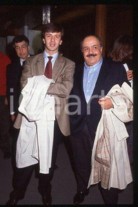 Giorgio GORI Maurizio COSTANZO - ITALY COSTUME 1990 ca * 35 mm vintage slide 20