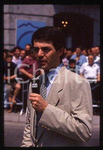 Sandro PETRONE - RAI TV Ritratto del giornalista 1992 ca * 35 mm vintage slide 3