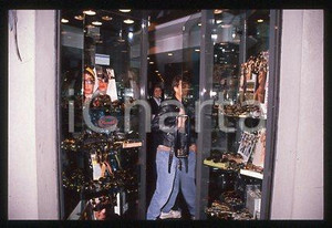 Giacomo CELENTANO - ITALIA Ritratto del cantante 1990 ca * 35mm vintage slide 38