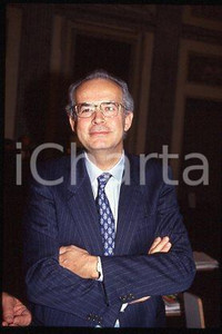 Guglielmo FERRO - BANCO AMBROSIANO VENETO Ritratto 1990ca *35mm vintage slide 20