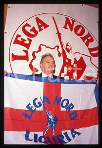 Bruno RAVERA - ITALIA Lega Nord Liguria fondatore 1990 ca * 35mm vintage slide 1