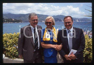 Bruno RAVERA Marco FORMENTINI e moglia - LEGA NORD 1990ca *35mm vintage slide 32