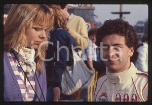 Johnny CECOTTO - MOTOCICLISMO Ritratto del pilota 1980 ca * 35mm vintage slide 1