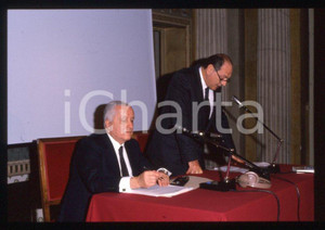 Ilya PRIGOGINE - ITALIA Convegno 4 NOBEL 1990 ca * 35 mm vintage slide 3