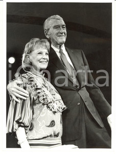 Fotografia d epoca originale 1985 ca CINEMA James STEWART e June ALLYSON Fotografia 18x24 cm 1