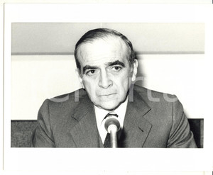 Fotografia d epoca originale 1985 ca MILANO  POLITICA Ritratto di Piero BASSETTI  Fotografia 25x20 1