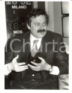 1985 ca MILANO Giuseppe GAFFINO presidente Ordine Agenti di Cambio *Foto 18x24