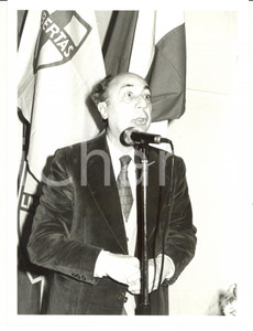 Fotografia d epoca originale 1985 ca DEMOCRAZIA CRISTIANA Ritratto di Enzo GORI Fotografia 18x24 cm 1