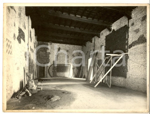 1955 ca MILANO Castello Sforzesco - Restauro BBPR - Sala con impalcature *Foto