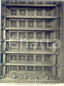 1935 ca COMO Palazzo delle Scuole Normali - Soffitto in legno *Foto ALINARI