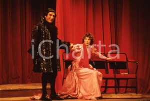 Fotografia d epoca originale 35mm vintage slide 1988 Milano LA TOSCA Arnoldo Foà  Marina Malfatti 2 1