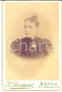 1899 LECCO Ritratto di Giuseppina BUSSOLI PAROLARI - Foto Pompeo BASSANI