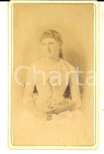 1870 ca LONDON Portrait of Beatrice PARKES at her confirmation *Photo CDV Fotografia d'epoca, su cartoncino rigido.  CONDIZIONI: G  E' severamente vietata la riproduzione. Tutti i diritti sono riservati.     originale e autentica 1