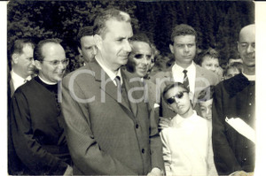 1960 ca DEMOCRAZIA CRISTIANA Aldo MORO visita struttura religiosa di montagna