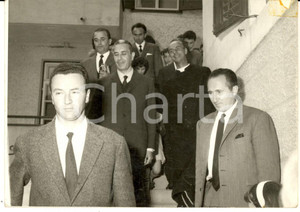 1960 ca DEMOCRAZIA CRISTIANA Aldo MORO in visita a una struttura religiosa -Foto