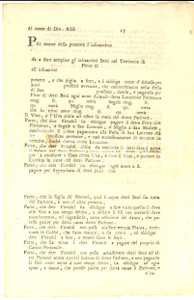 1750 ca DUCATO DI MILANO Contratto di mezzadria - Modulo a stampa NON COMPILATO