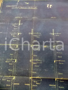 Mappa, planimetria storica 1913 BIELLA Progetto MANTELLI  CORBELLA per stabilimento C. TROSSI 53 x 70 cm 1 Mappa, planimetria storica 1913 BIELLA Progetto MANTELLI  CORBELLA per stabilimento C. TROSSI 53 x 70 cm 1